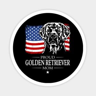 Golden Retriever Mom American Flag patriotic dog Magnet